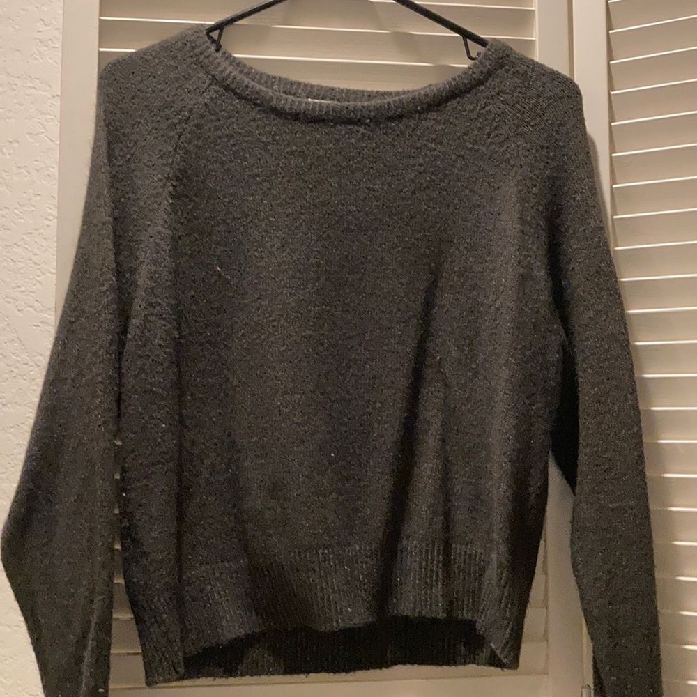 gray sweater